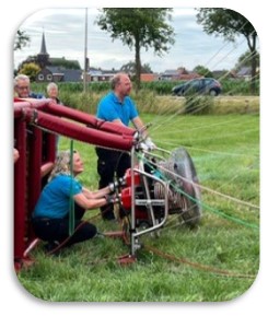 Foto ballonvaart in vogelvlucht